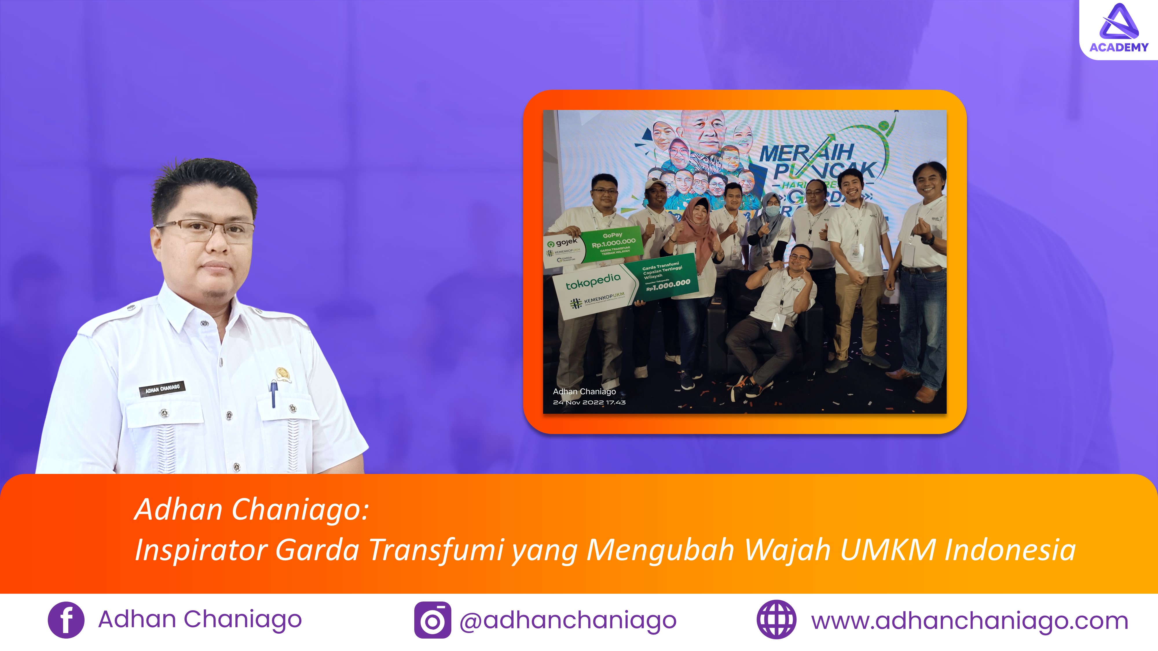 Adhan Chaniago: Inspirator Garda Transfumi yang Mengubah Wajah UMKM Indonesia